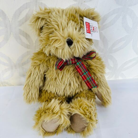 5 for $25/ Unipak Brown Teddy Bear Red Bow W/ Tag Stuffed Animal 1549L 18” - Picture 3 of 12
